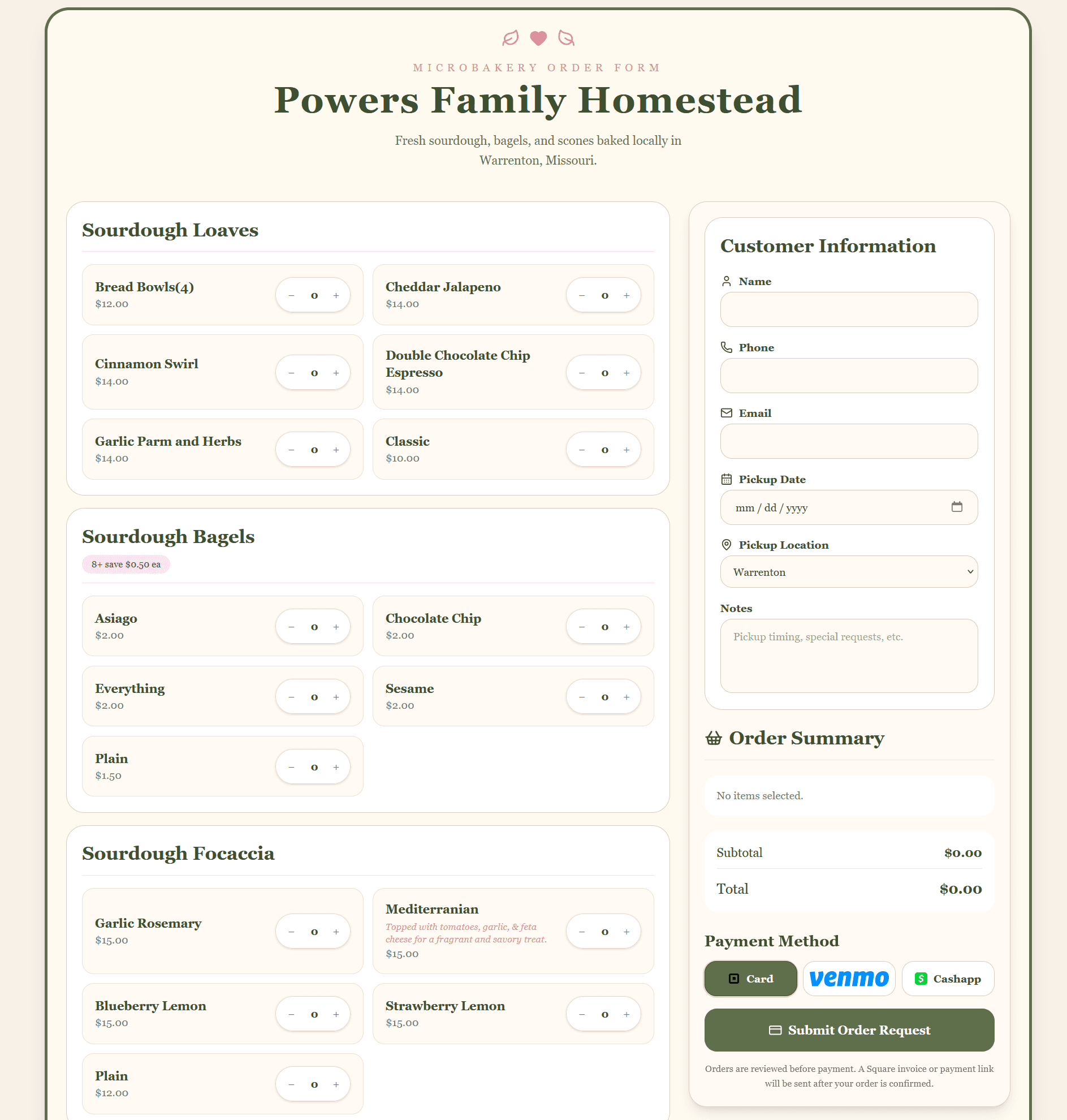 Powers Family Homestead project preview